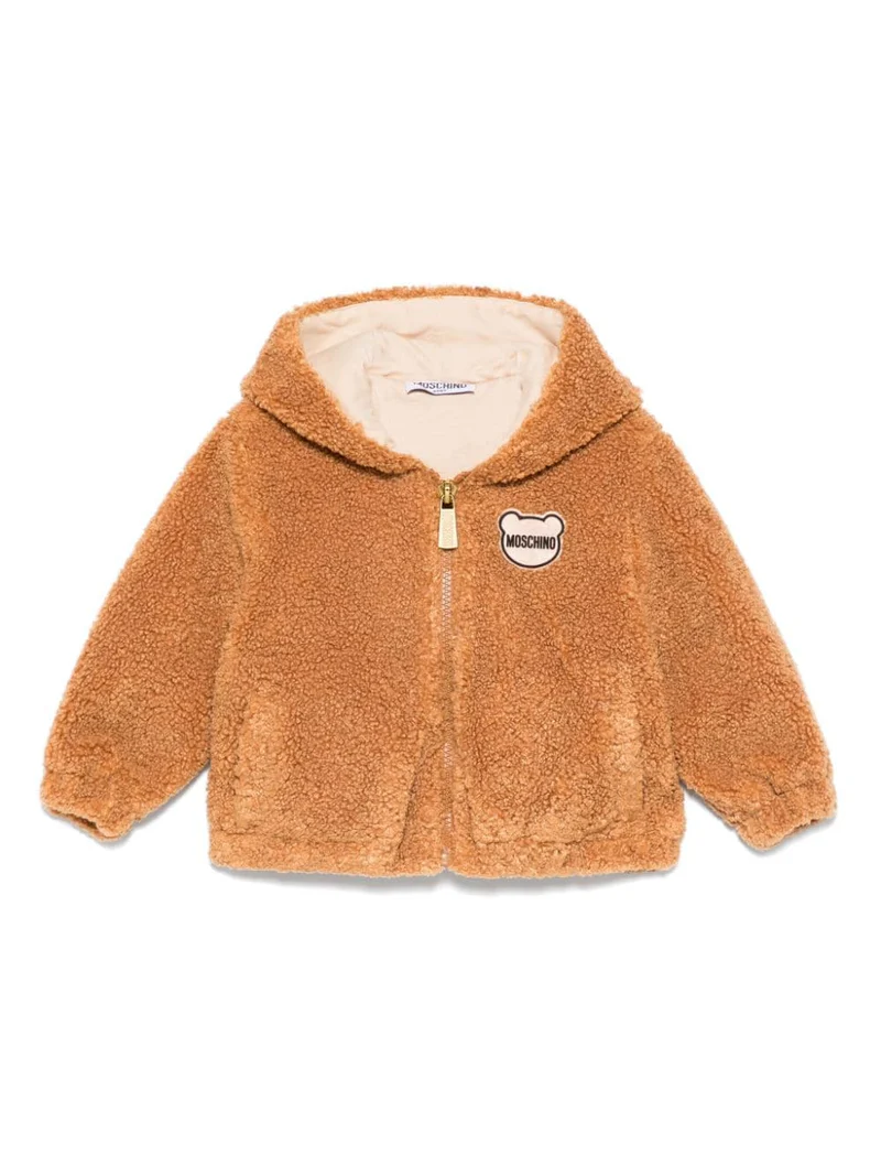 giubbino teddy con orecchie MUS02SLIA00 20121 MOSCHINO KIDS 