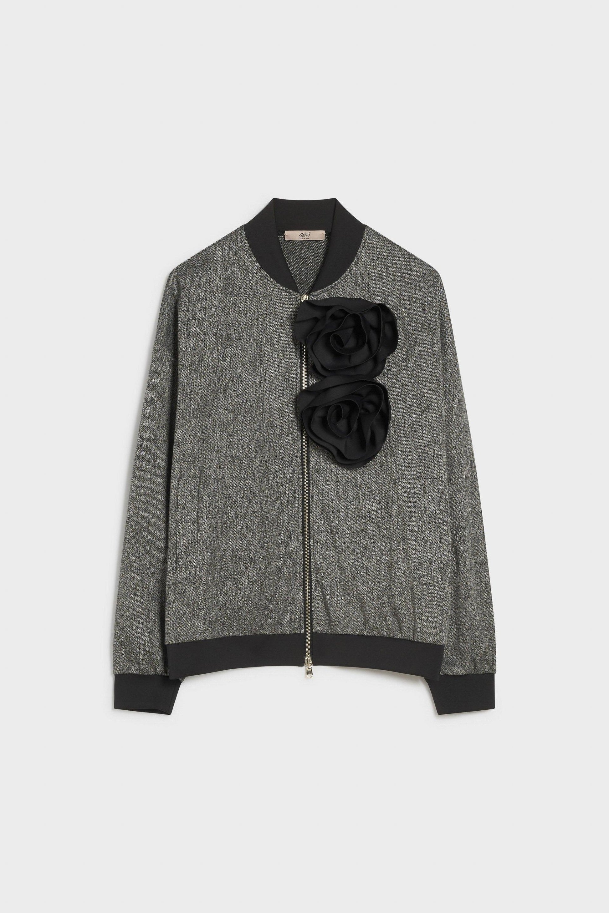 Bomber sfoderato con rose SONE04 10 CARLAG 