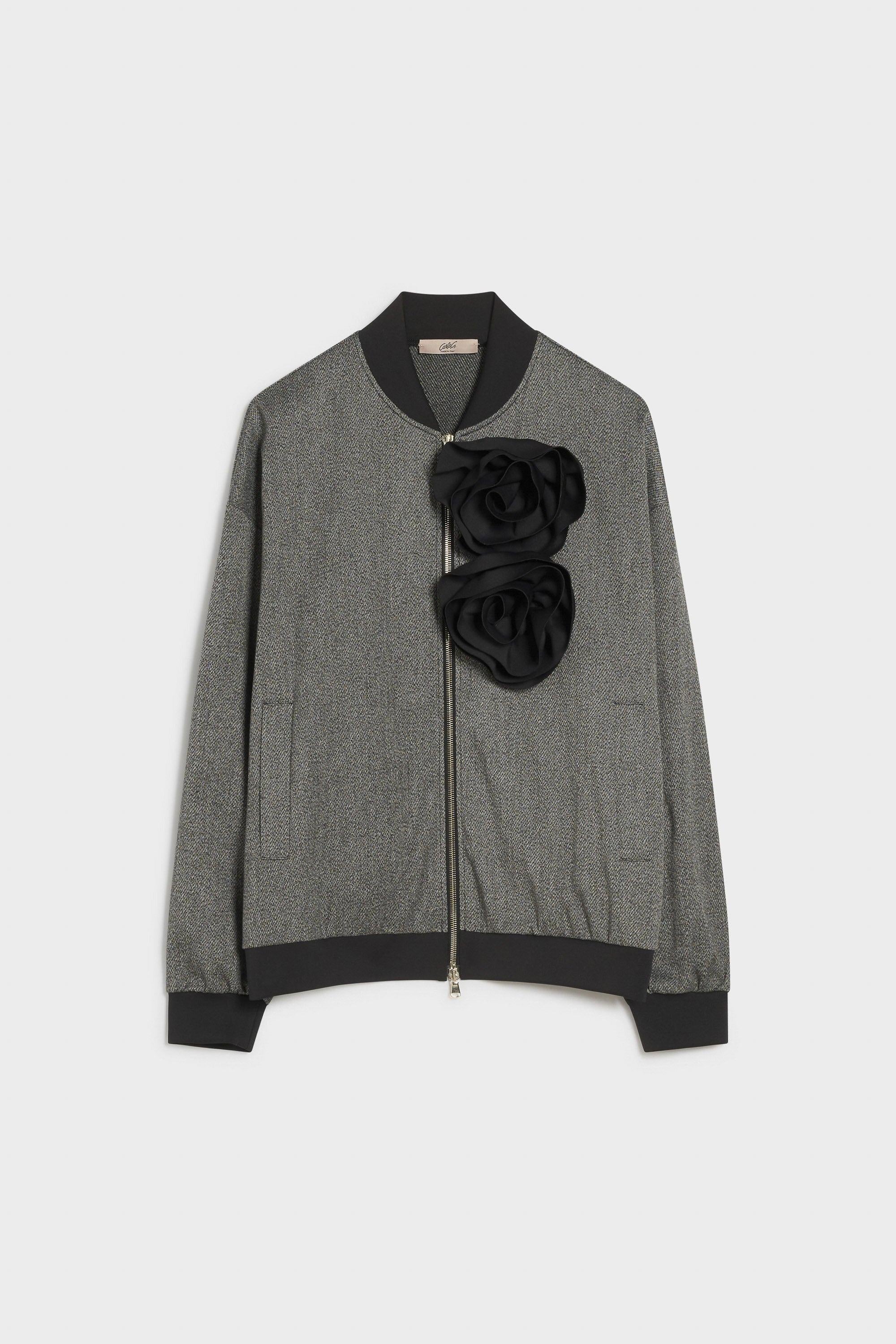 Bomber sfoderato con rose SONE04 10 CARLAG 