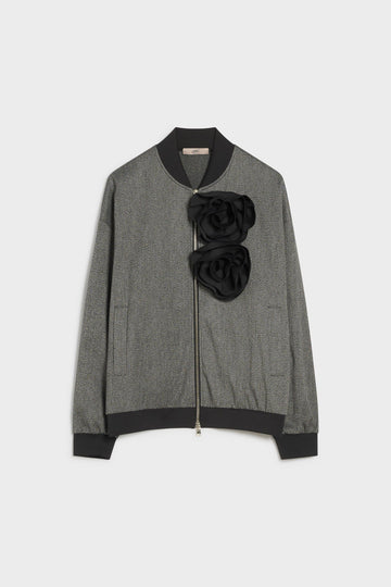 Bomber sfoderato con rose SONE04 10 CARLAG 