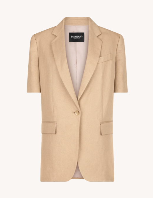 Blazer monopetto in lino DJ688LF0031DXXX 707 DONDUP 