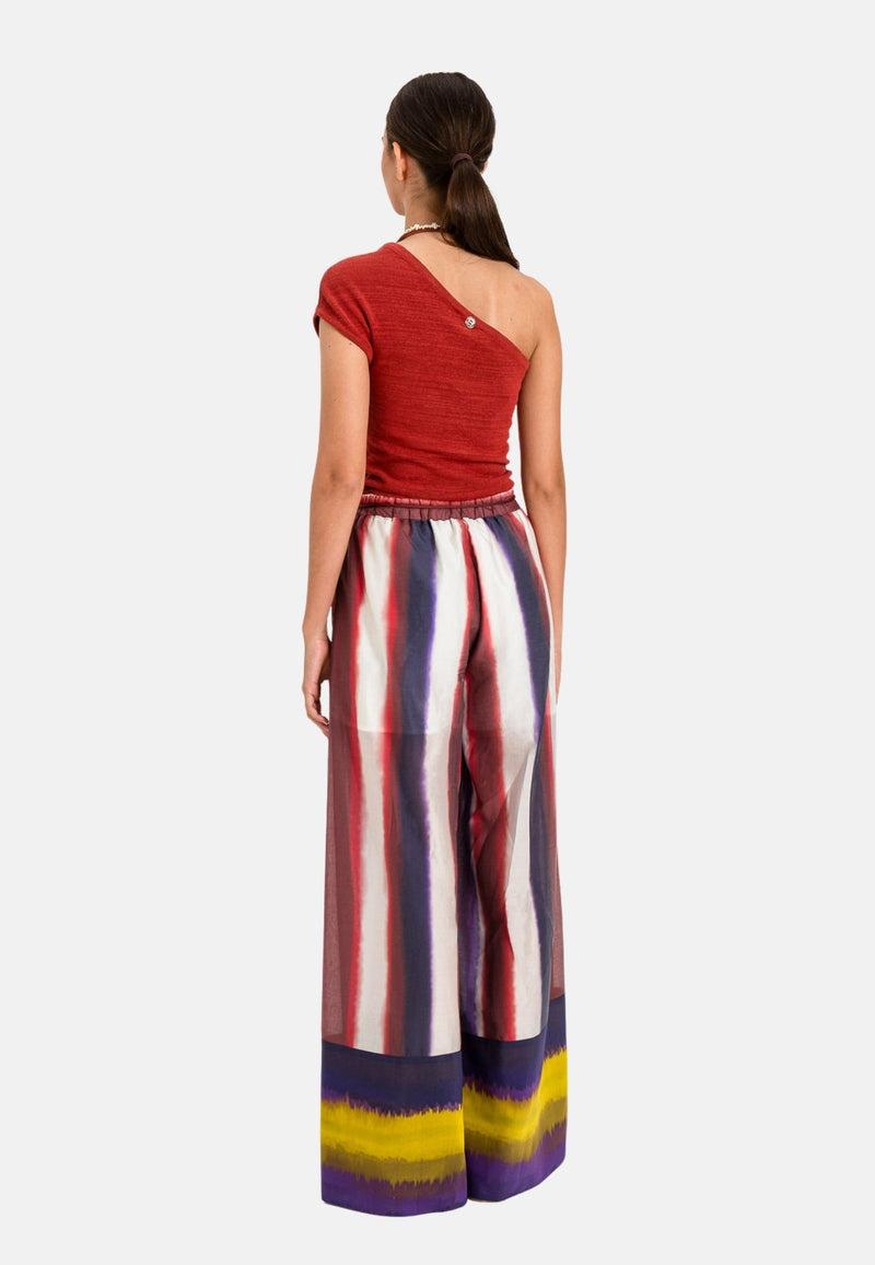 pantalone ampio multicolor 261AT2061 13458 TWINSET ACTITUDE 