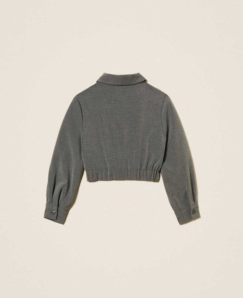 giubbino cropped in flanella 252GJ2270 11727 TWINSET GIRL 