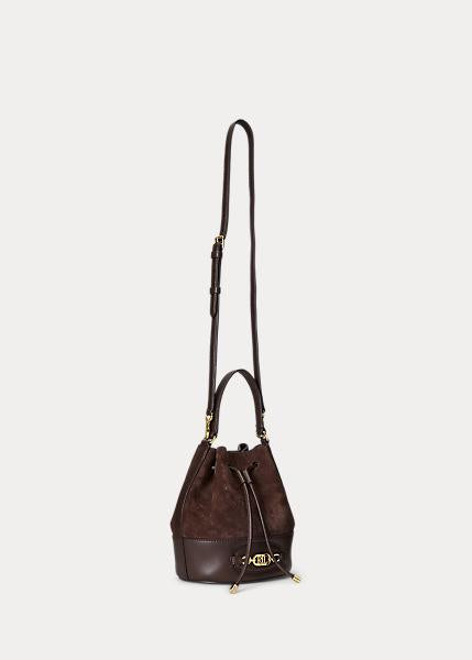 Borsa a secchiello in camoscio 431-917278 003 LAUREN RALPH LAUREN 
