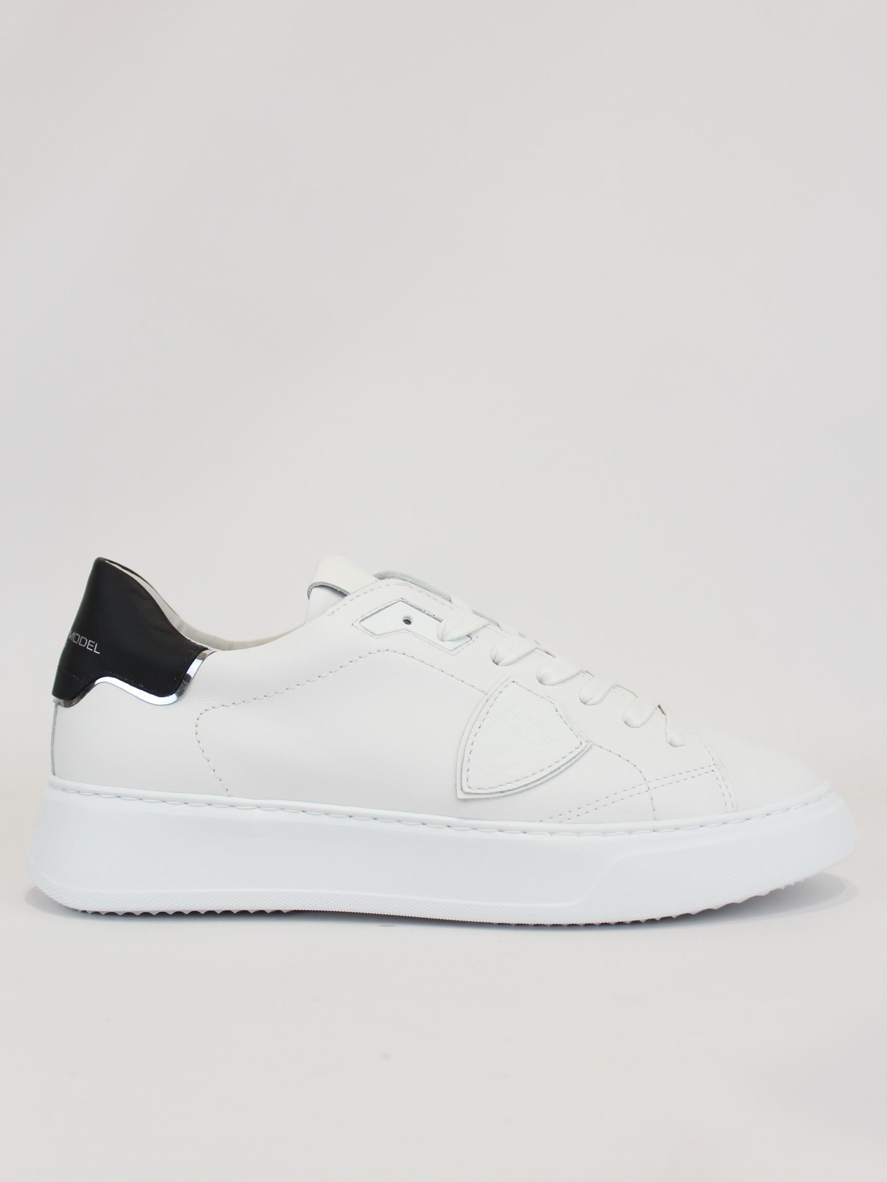 sneaker btlu in pelle BTLU V007 BLANC NOIR PHILIPPE MODEL 