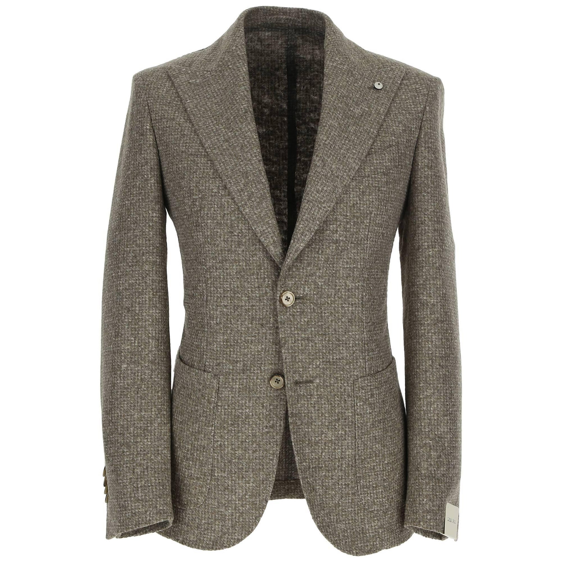 Giacca in jersey di cotone e lana vergine 2812 55716 01 LUIGI BIANCHI MANTOVA 