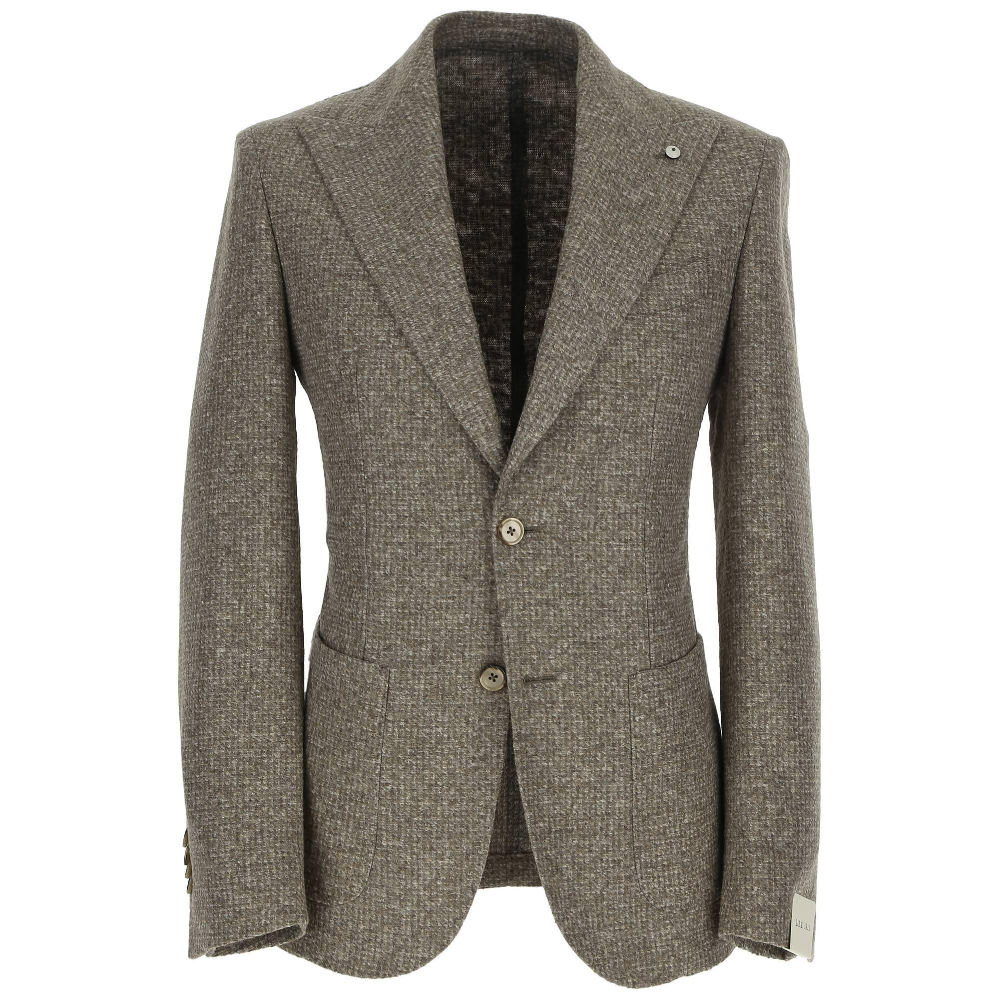 Giacca in jersey di cotone e lana vergine 2812 55716 01 LUIGI BIANCHI MANTOVA 