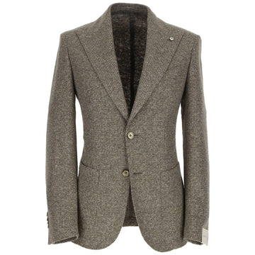 Giacca in jersey di cotone e lana vergine 2812 55716 01 LUIGI BIANCHI MANTOVA 
