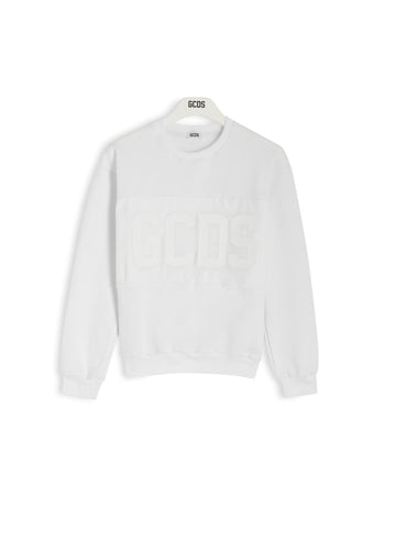 felpa con logo in tono ZOUJQE596F004 100A GCDS 