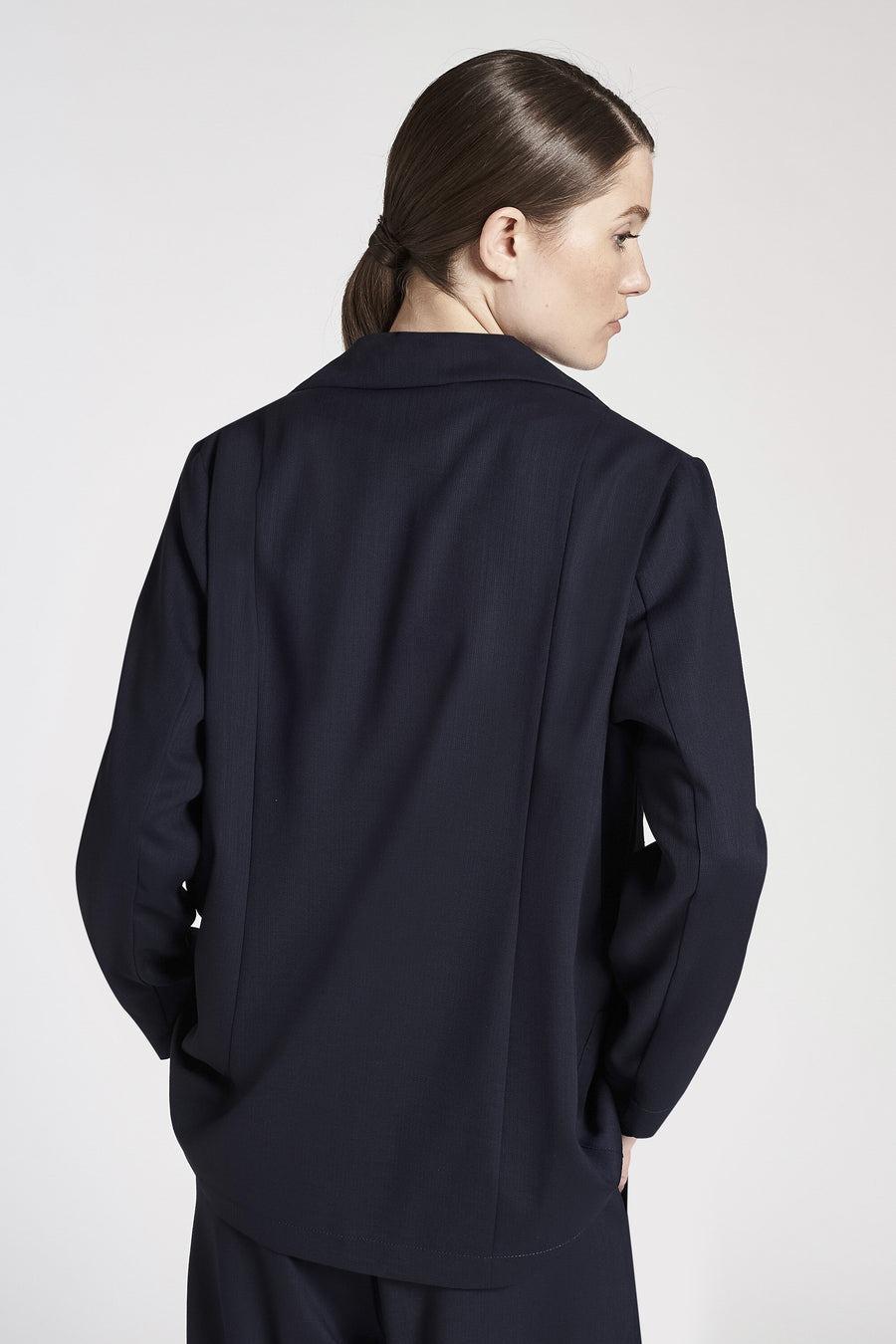 blazer monopetto in garza di lana INIF09 12 CARLAG 