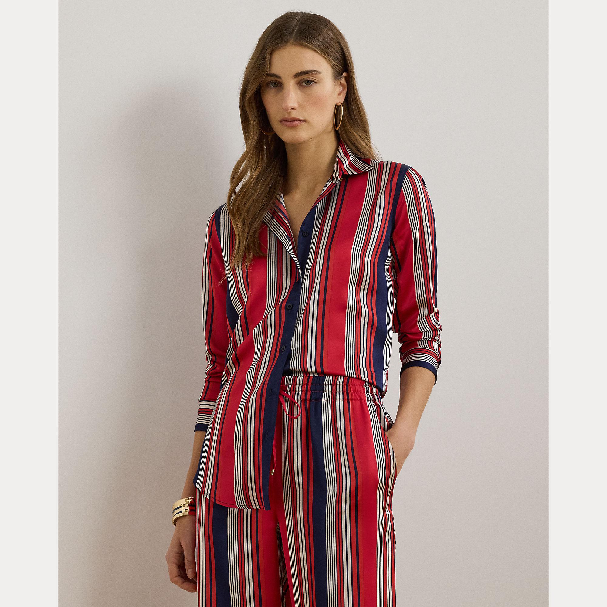 camicia charmeuse a righe 200-957053 001 LAUREN RALPH LAUREN 