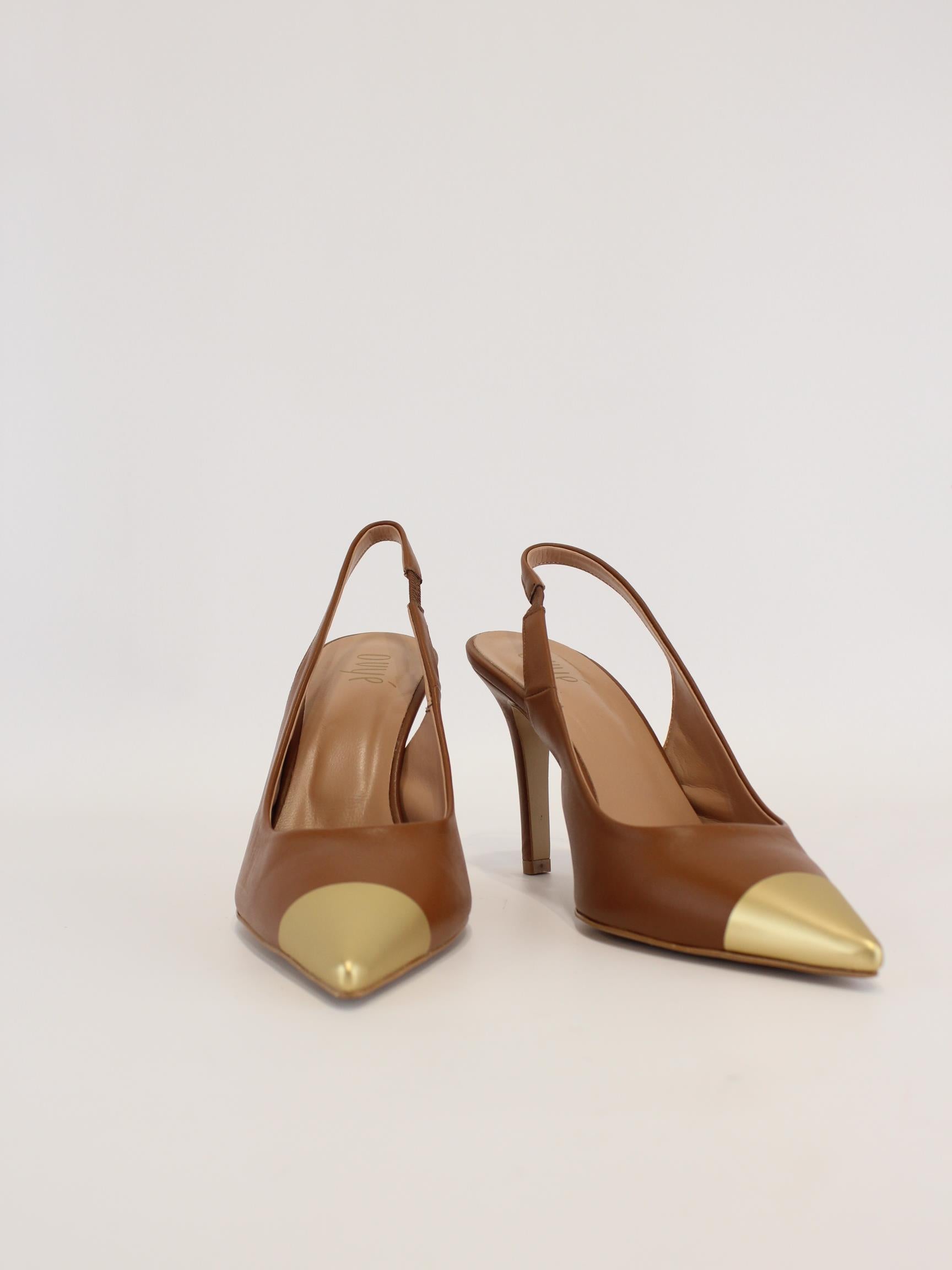 Decollette in pelle ACL956NNAPP CUOIO OVYE' 