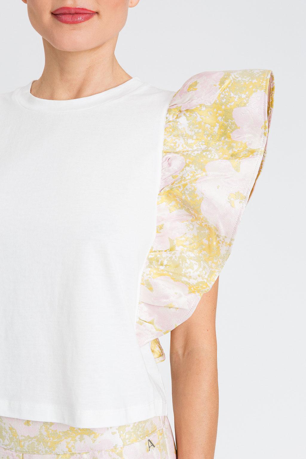 t-shirt con maniche a fantasia 251AP2320 12229 TWINSET ACTITUDE 
