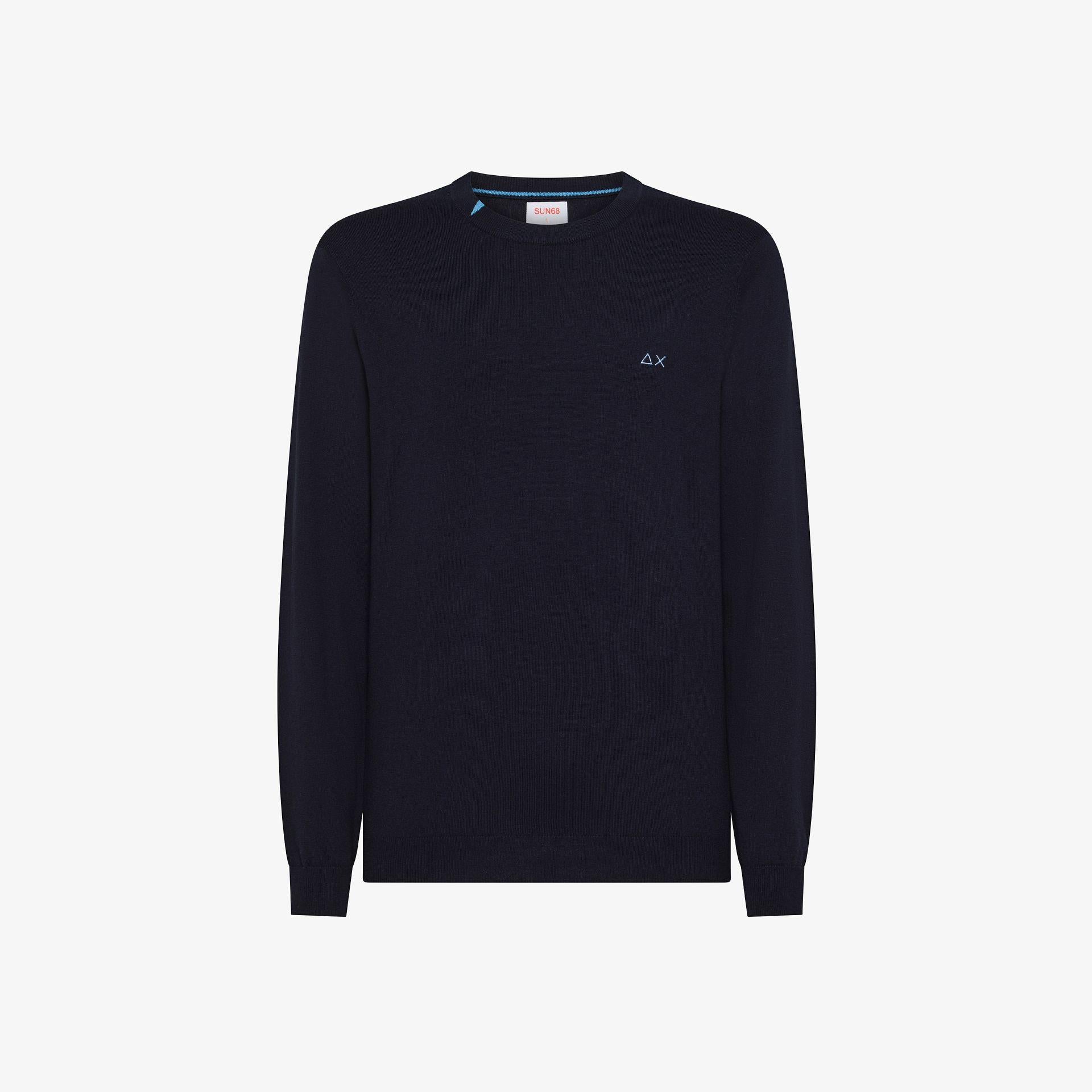 maglione girocollo misto lana K45101 07 SUN68 