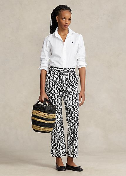 camicia in cotone con logo 211-891376 001 LAUREN RALPH LAUREN 