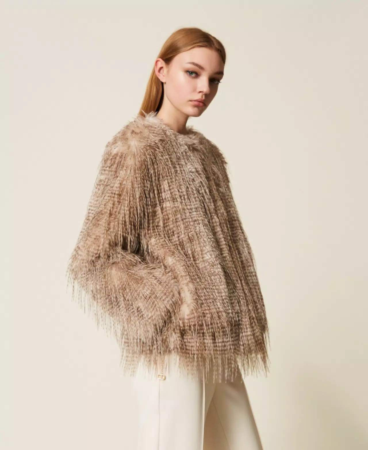 giacca in faux fur 252AP2541 12662 TWINSET ACTITUDE 