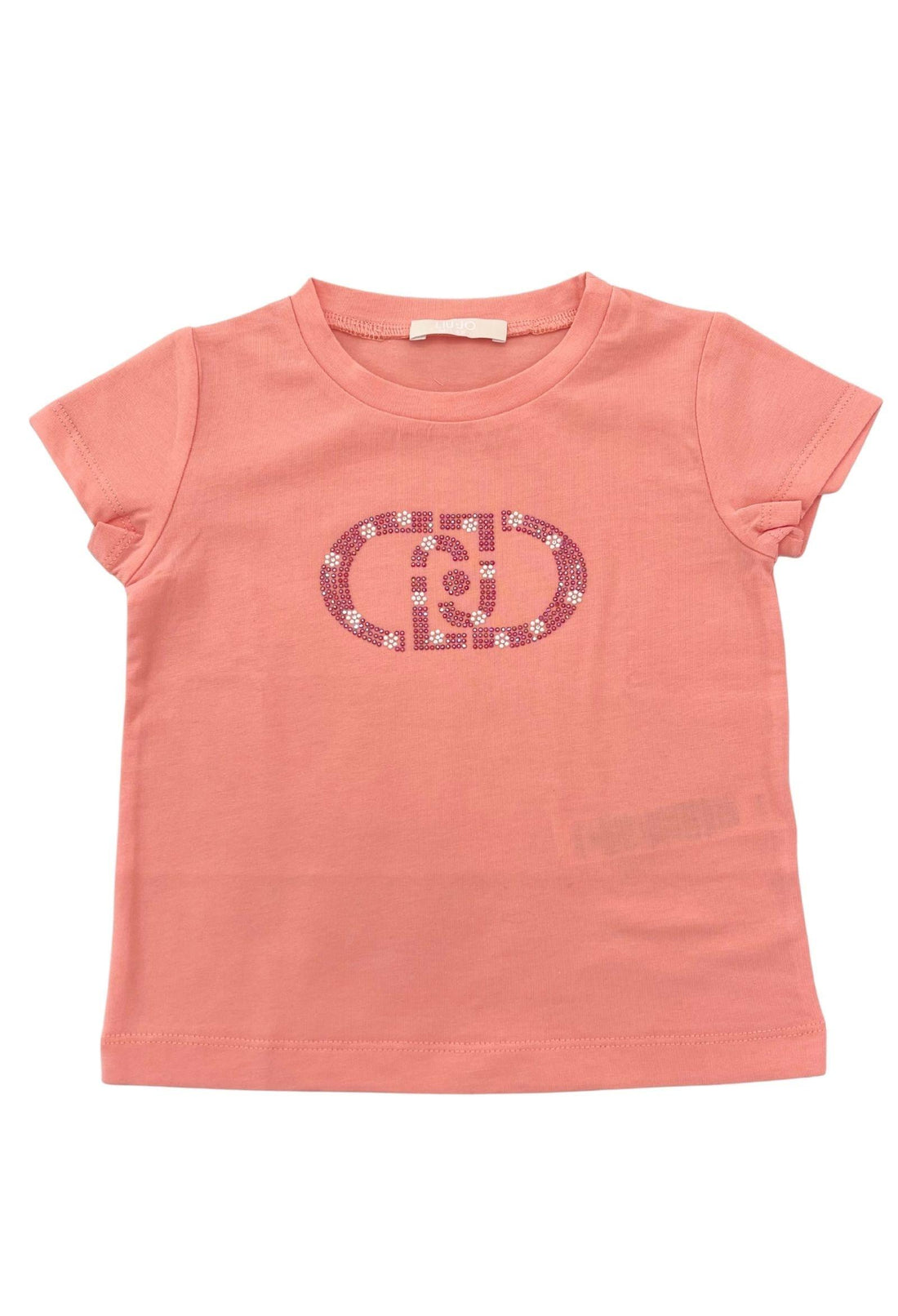 T-shirt con ricamo gioiello KA6017JS003 X0244 LIU JO JUNIOR 