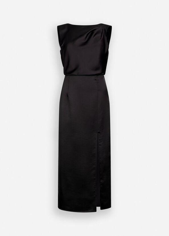 abito midi elegante CF5335T2956 22222 LIU JO BLACK 