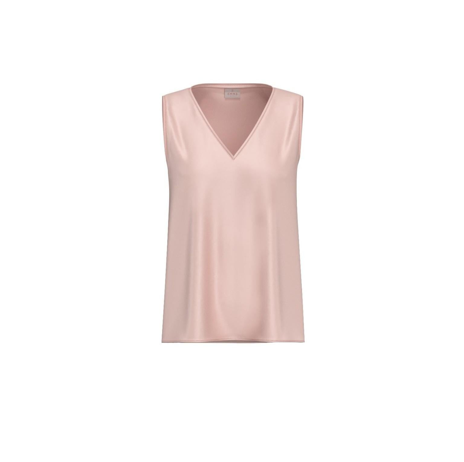 Top in raso con dettagli georgette EMMCOTTAGE 002 EMME MARELLA 