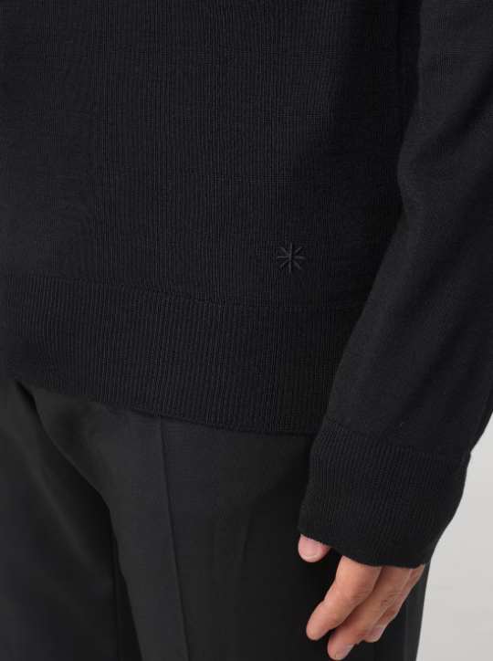 maglioncino in lana con logo 3732M500 243764 99 MANUEL RITZ 