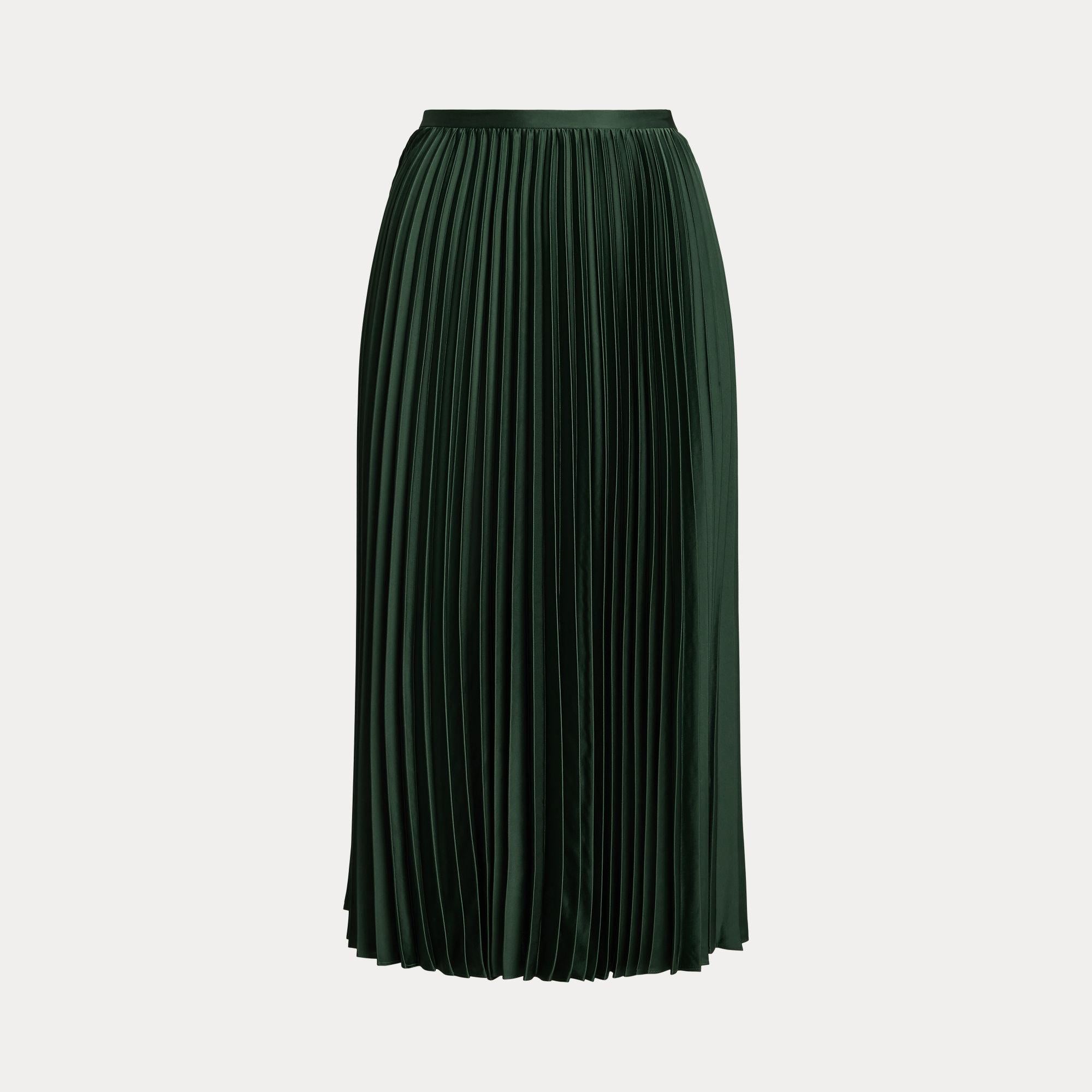 gonna plissettata in raso charmeuse 200-951500 001 LAUREN RALPH LAUREN 