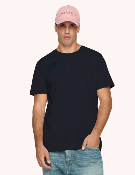 t-shirt con logo in tono US198JF0309UIT9 890 DONDUP 