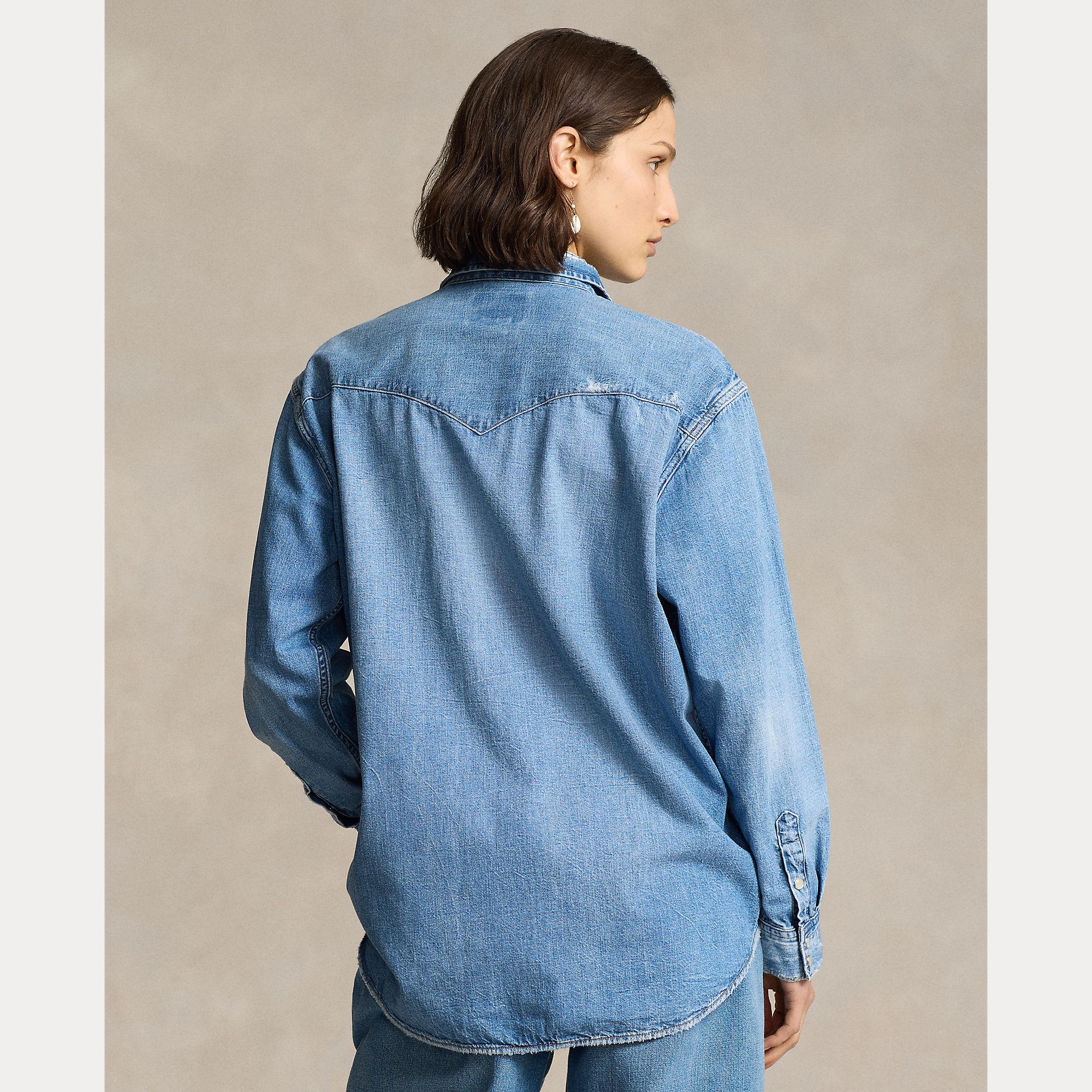 camicia in denim western 211-940722 001 RALPH LAUREN POLO 