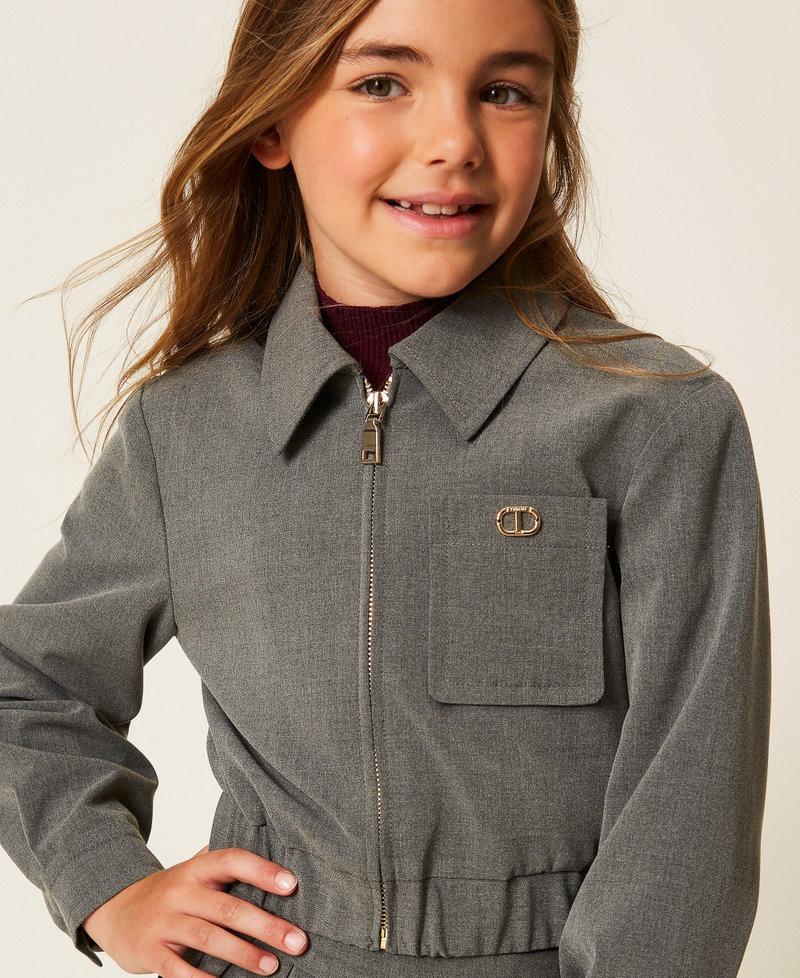 giubbino cropped in flanella 252GJ2270 11727 TWINSET GIRL 