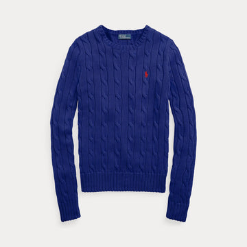maglioncino a trecce con cavallino 211-891640 006 RALPH LAUREN POLO 