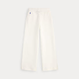 RALPH LAUREN POLO pantalone bambina gamba larga Bianco