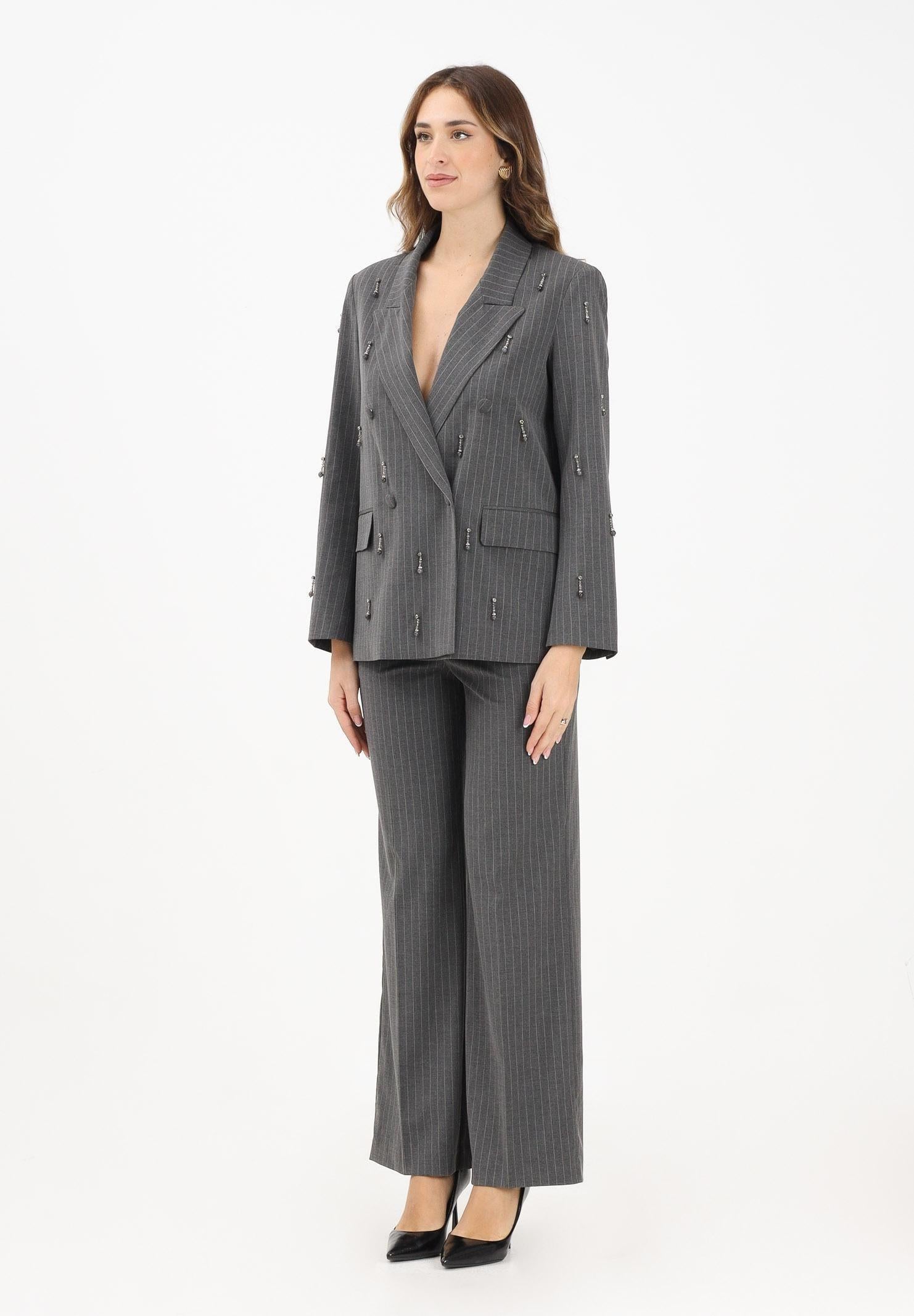 tailleur gessato RF0565 GRIGIO VICOLO 