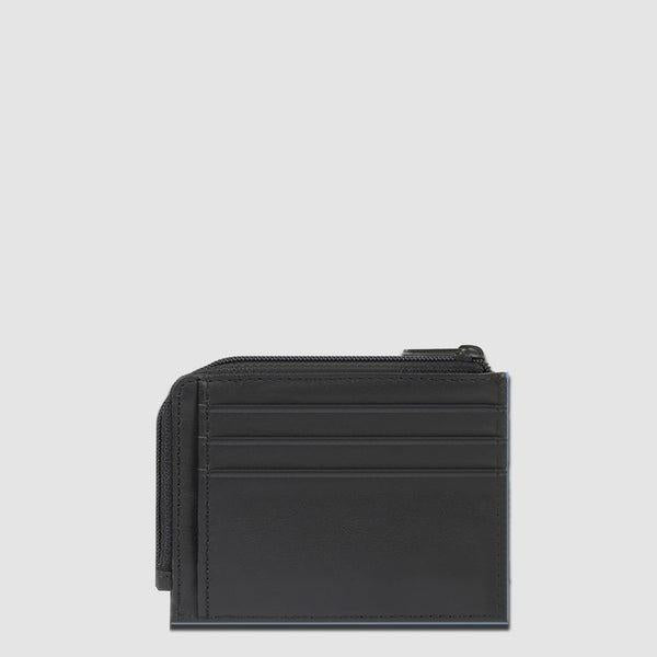portamonete con logo PP4822S138R N PIQUADRO 