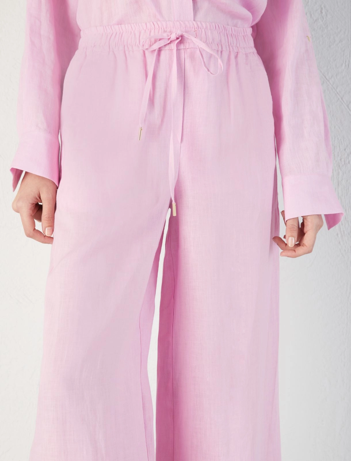 pantalone in lino rosa APOGEO 006 MARella 