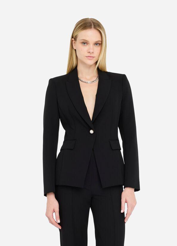 blazer slim fit CF5052T2200 22222 LIU JO BLACK 