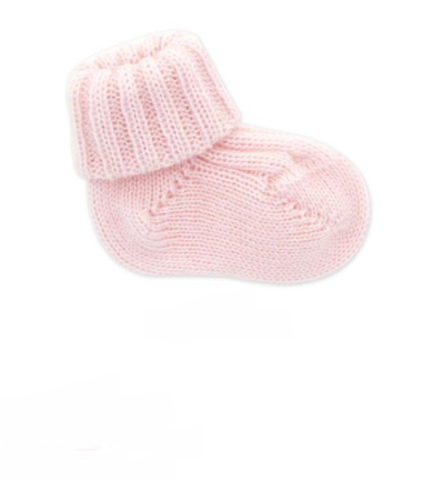CALZINI PRIMI MESI PURA LANA CM201 ROSA Fior DI COCCOLE 
