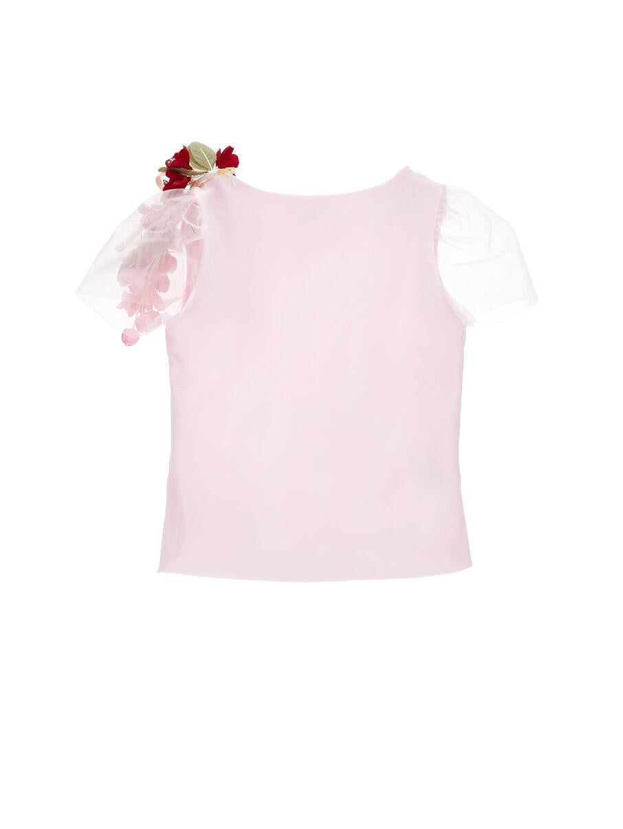 t-shirt in tulle 71G605 7201 0091 MONNALISA 