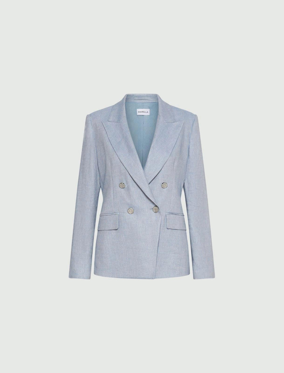 blazer in chevron misto lino MLLBUSSOLA 003 MARella 