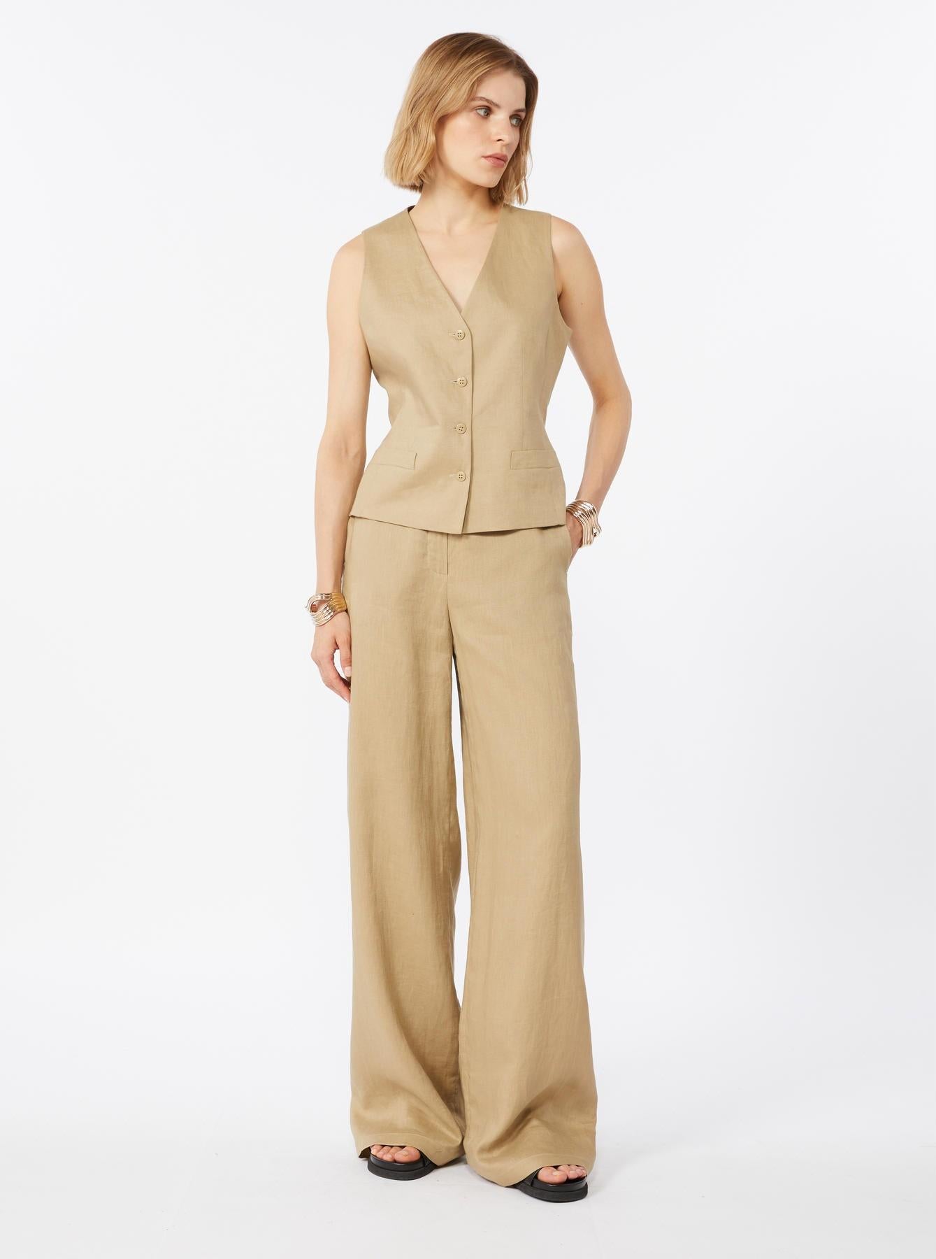 pantalone in lino MSTTAPIOCA 007 MAXMARA STUDIO 