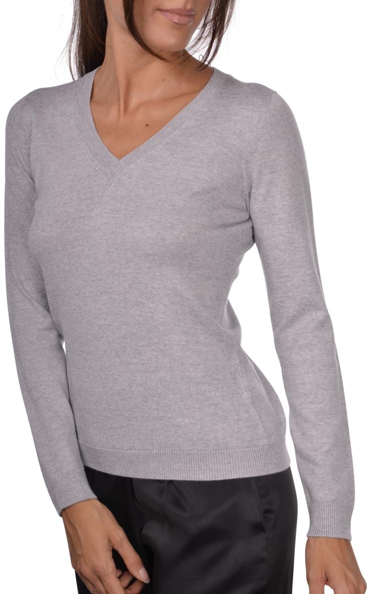 maglia in lana scollo a V 43232 14730 042 GRAN SASSO 