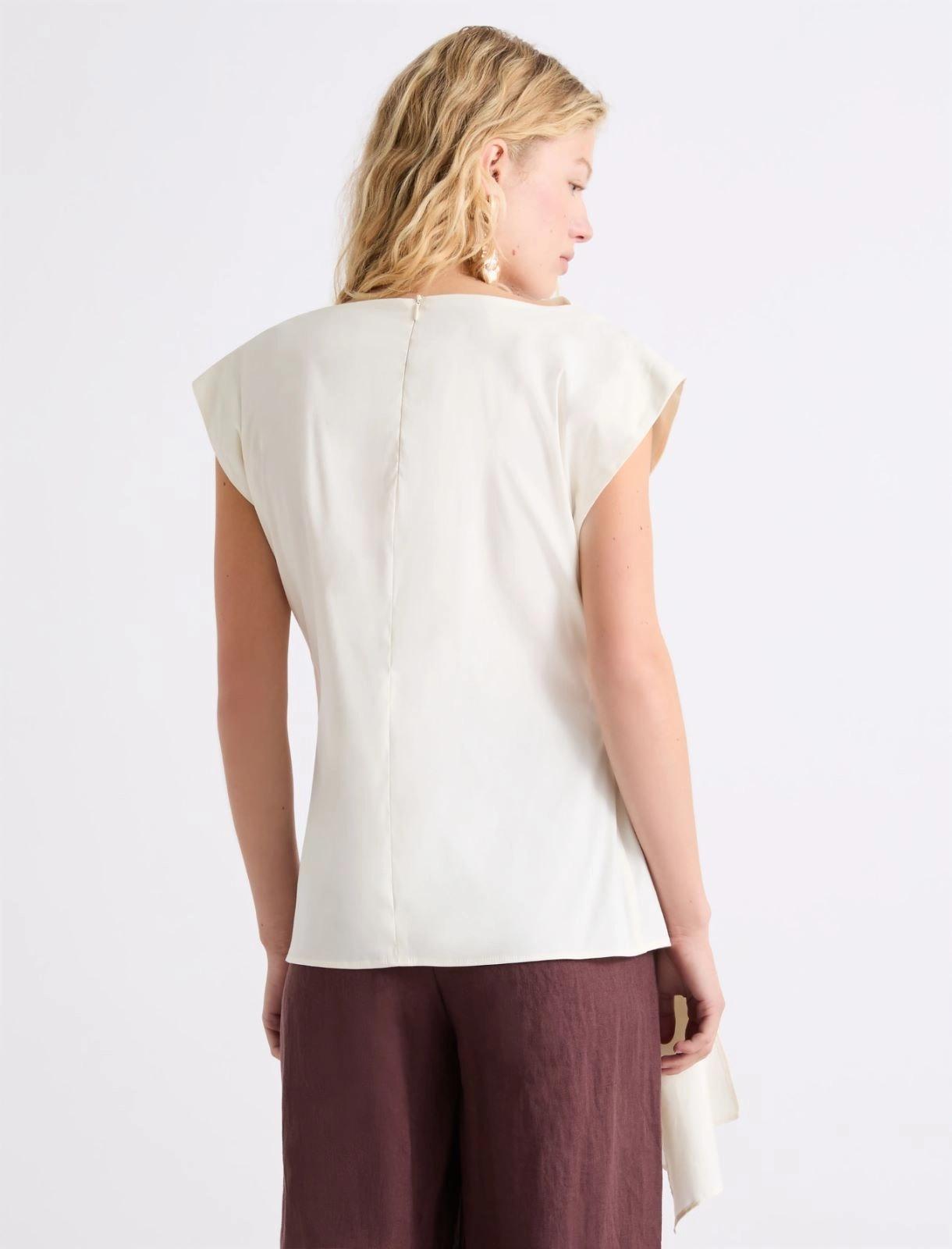 blusa con drappeggio MLLSUPREMO 001 MARella 
