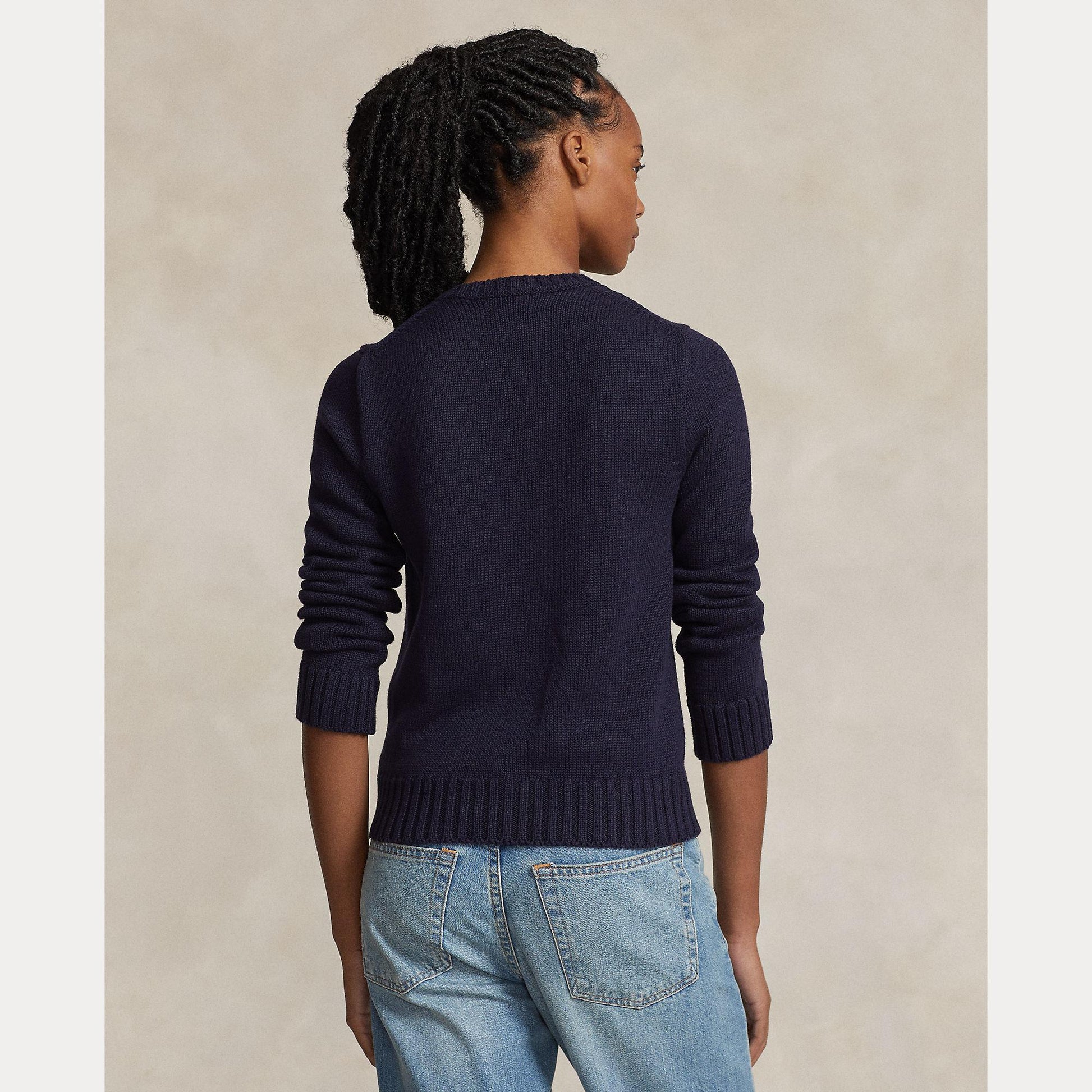 maglione girocollo con bandiera 211-896939 001 RALPH LAUREN POLO 