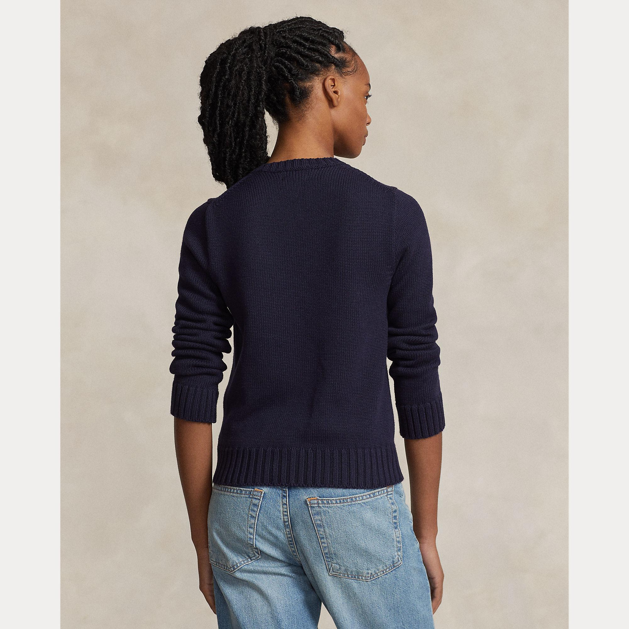 maglione girocollo con bandiera 211-896939 001 RALPH LAUREN POLO 