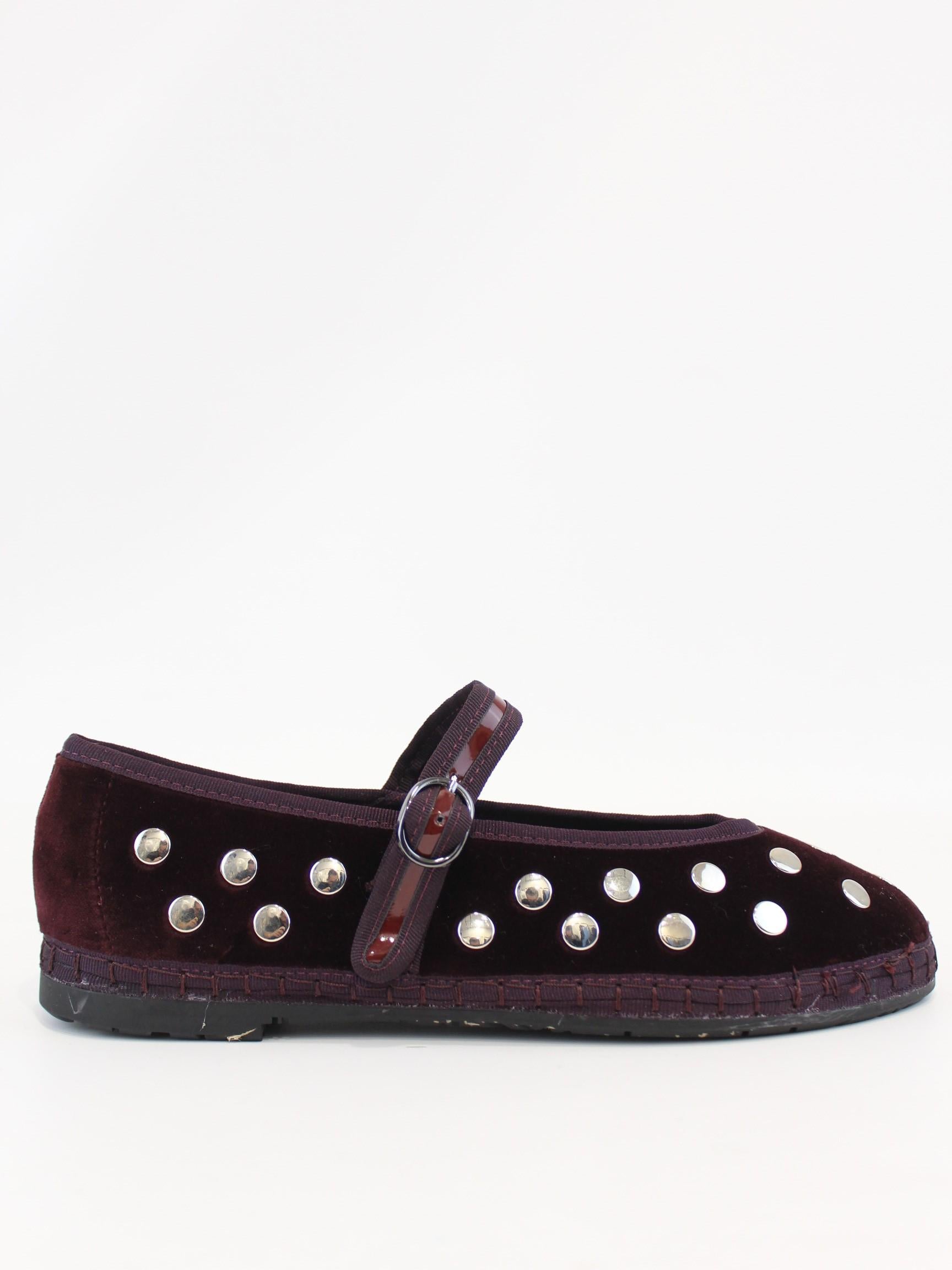 ballerina mae in velluto MAE SILVER VINO FLABELUS 