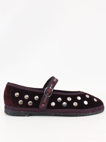 ballerina mae in velluto MAE SILVER VINO FLABELUS 