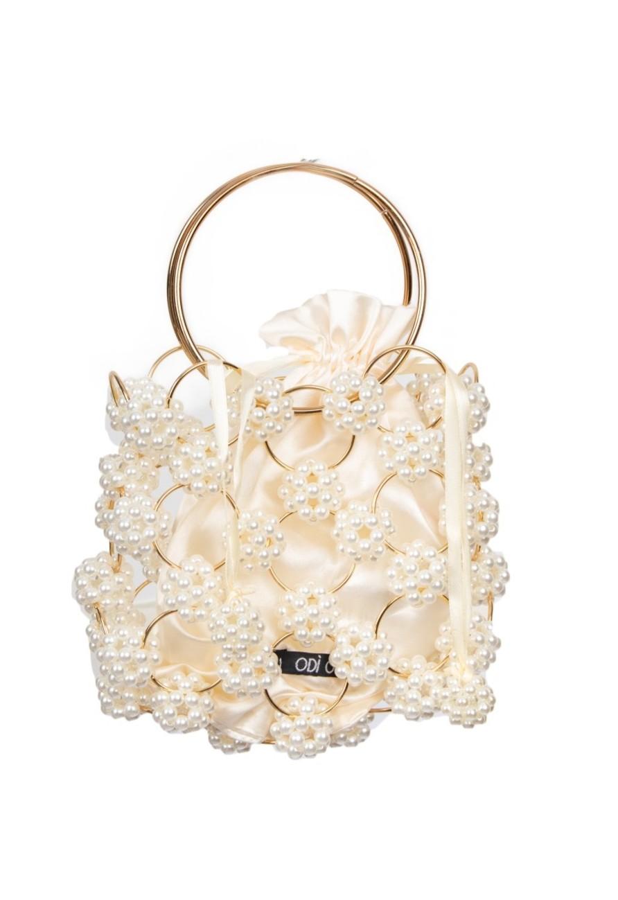 borsa mini gioiello MOROSITA 710S6 PERLA-ORO ODI' ODI' 