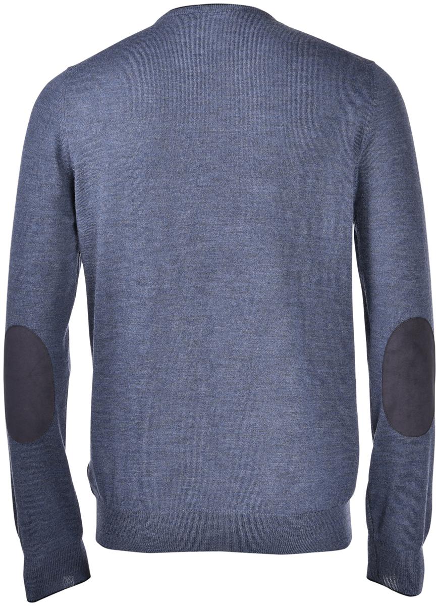 maglia girocollo con toppe alcantara 55183 14264 597 GRAN SASSO 