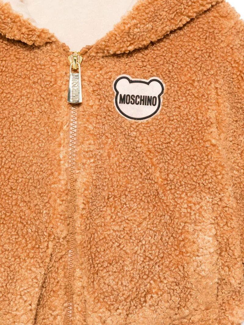 giubbino teddy con orecchie MUS02SLIA00 20121 MOSCHINO KIDS 