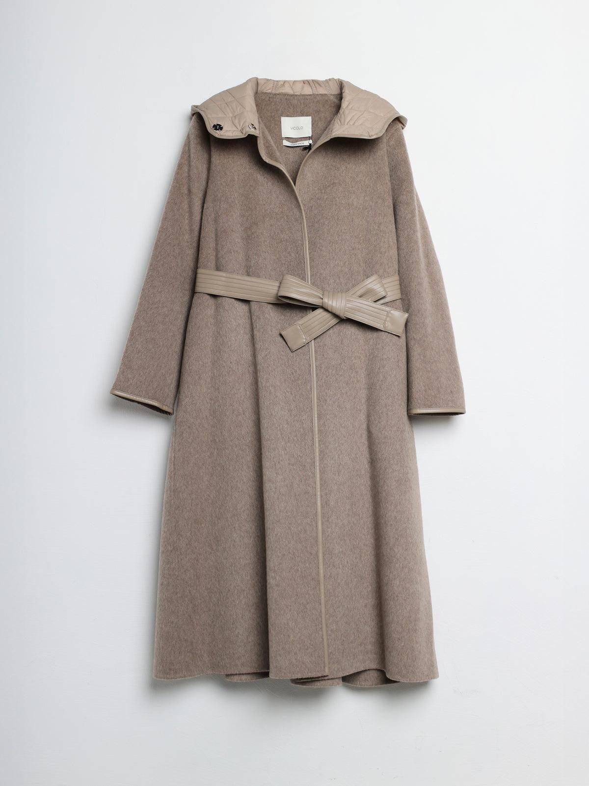 cappotto in misto lana TF0015 VISONE VICOLO 