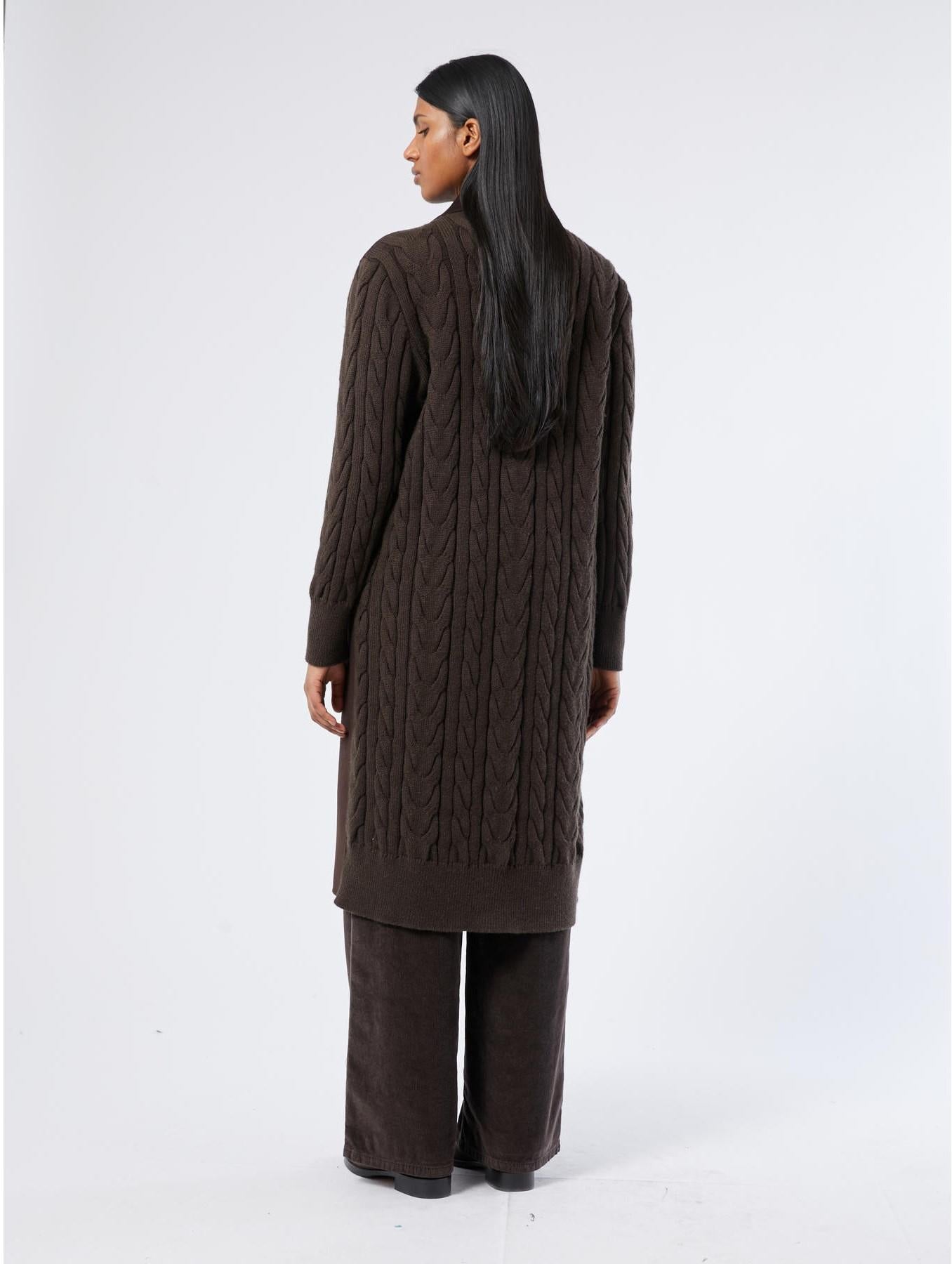 cappotto in misto lana a trecce ZARINA 017 MARINA SPORT 