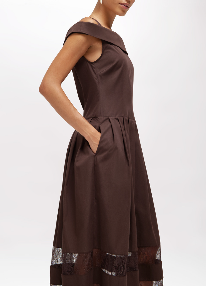 abito con inserti in pizzo RA6154T544A 90913 Blugirl 